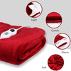 ELECTRIC HEATED THROW OVER BLANKET SOFT FLEECE WASHABLE HOME OFFICE TIMER WARMUK