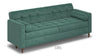 Velvet Sofa Bed 3 Seater Wooden Legs With Built in Storage Sofabed