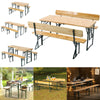 Patio Folding Furniture Adjustable Dining Beer Table Chairs Bench Garden Outdoor