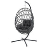 Heavy Duty Cocoon Egg Chair Hanging Swing Textilene Garden Indoor Outdoor Chairs