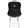 Portable Charcoal Barrel BBQ Grill Garden Barbecue Mini Smoker W/Wheels