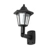 2 x LED SOLAR POWERED WALL LANTERN LAMP SUN LIGHTS Vintage OUTDOOR MOUNT GARDEN