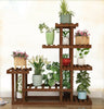 Anticorrosion Wooden Plant Flower Stand Pot Bonsai Display Rack Thickened Frame