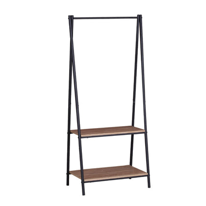 Clothes Rail Rack Garment Dress Hanging Display Stand Rack w/ Shoe Storage Shelf