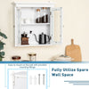 Wall Mounted Bathroom Cabinet Hanging Storage Organizer Wall Cabinet Glass Door