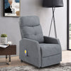 Grey Reclining Massage Sofa Armchair 6 Points Massage Heating Recliner Chair