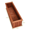 Wooden Garden Raised Bed Outdoor Elevated Planter Flower Box with Drainage Holes