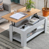 Coffee Table With Storage Lift Top Up Drawer Shelf Wooden Living Room Furniture