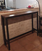 Industrial Breakfast Bar Table Slim Console Table Height Desk Tall Narrow Pub