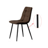 2X Faux Leather/Velvet Dining Chairs Office Chair Brown Grey Kitchen Dining Room