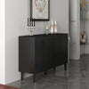 4 Door Sideboard Storage Cupboard Buffet Cabinet with Shelf Living Room TV Stand