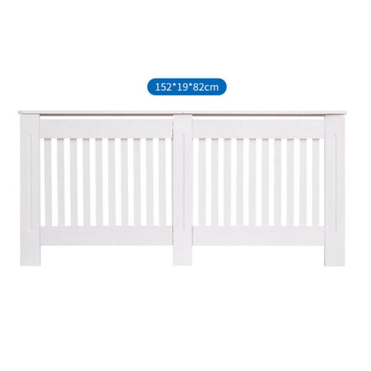 Radiator Cover Cabinet White Traditional Modern MDF Slat Wood Grill Furniture
