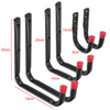 6 X Heavy Duty Storage Hooks Wall Mounted Ladder Garage Bikes Tools Garden Shed
