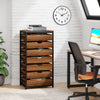 Vintage Brown Dresser Chest of 7 Drawers Bedroom Storage Cabinet Home Furniture