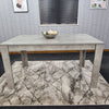 Grey Dining Table And 4 Chairs Dining Room Wood kitchen table and Leather chairs