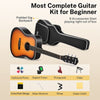 🔥Donner 41 inch Maghony Acoustic Guitar 4/4 Dreadnought Guitars +String Gig Bag