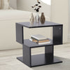 Modern Coffee Table Wood Square Side End Table Home Living Room Furniture Black