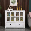 White Sideboard for Living Room, Display Cupboard for Kitchen Large Cabinet