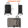Lightweight Hard Shell Suitcase Carry On Hand Cabin Luggage W/ TSA Lock Black