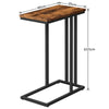 C Shaped Sofa Side Table Snack/Coffee Table End Table Bedside Table