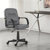 Leather Office Chair Computer Desk Chair Ergonomic Swivel Chair Home Study Grey