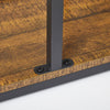 Industrial Staggered layering 5 Shelf Storage Display Metal Bookcase Unit Home