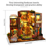 DIY Miniature Dollhouse Kit 1:24 Scale Wooden Room Making Kit with brWfm