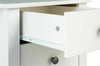 3 Drawer Bedside Table - White