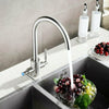 Kitchen Sink Mixer Taps Spray Chrome Brass Faucet Twin Single Lever Swivel Taps