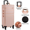 4 in 1 Large Makeup Beauty Cosmetic Case Trolley Box Hairdressing Nail Storage