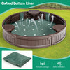 4 ft Elliptic Round w/Waterproof Cover Bottom Liner & Built-in Corner Seating