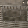 SET OF 3 Storage Baskets Resin Wicker Woven Hamper Tidy Box With Lid & Lock GIFT