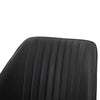 2/4/6pcs Dining Chairs Set Faux Leather Seat Back Metal Legs Kitchen Chair
