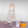 Folding 4 Step Ladder Safety with Non Slip Mat Tread Stepladder Heavy Duty Home