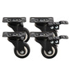 4 X Heavy Duty Swivel Castor Wheels Trolley 50mm Furniture Casters Rubber 200kg