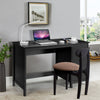 3 Drawers Computer Desk Modern Writing Desk Compact Laptop PC Table Workstation