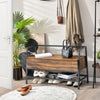 Industrial Shoe Bench Shoe Storage Bench W/ Hidden Storage Space for Hallway