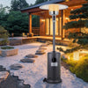 13KW Gas Patio Heater with Wheels Stainless Steel Outdoor Garden Burner Warmer