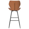 1/2x Bar Stool Kitchen High Chair w/ Backrest Footrest Padded Barstool Cafe Pub