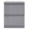 High Gloss Chest of Drawers Tall Wide Bedside Table Cabinet Bedroom Furniture