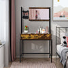 Industrial Vanity Table Makeup Dressing Table Cosmetic Desk W/ Adjustable Mirror