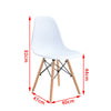 Dining Table and Chairs 2 4 6 Set Wooden leg Retro Room Chair White Kitchen