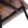 Industrial Coffee Table Home Rustic Wood Sofa Table with Storage Lower Shelf UK