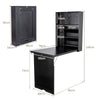 Wall Mounted Desk Folding Computer Table Space Saving Workstation Home Office
