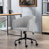 Home Office Study Desk Chair Velvet Computer Chair Accent Armchair with Wheels