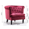 Retro/Vintage Tub Accent Chair Upholstered Padded Armchair Lounge Fabric Sofa UK