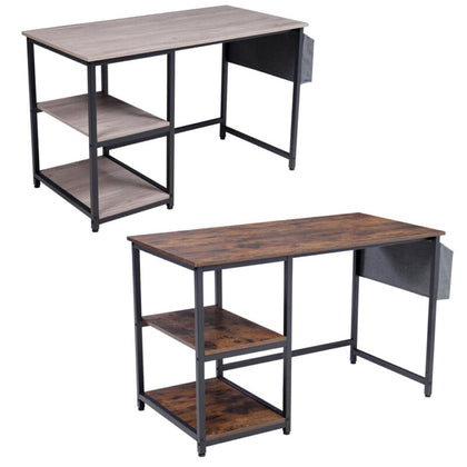 120x60cm Computer Desk with Storage Shelves Home Office Study Writing Work Table