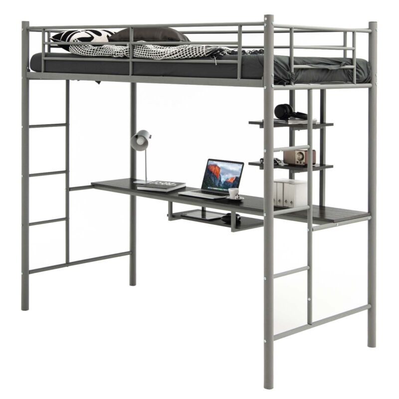 Twin loft clearance bed metal frame