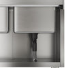 Stainless Steel Commercial Kitchen Sink Single/Double Bowl Storage Cupboard