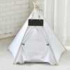 Paw Hut Teepee Bed Pet Cat Kitten Dog Puppy Play Tent Foldable House White